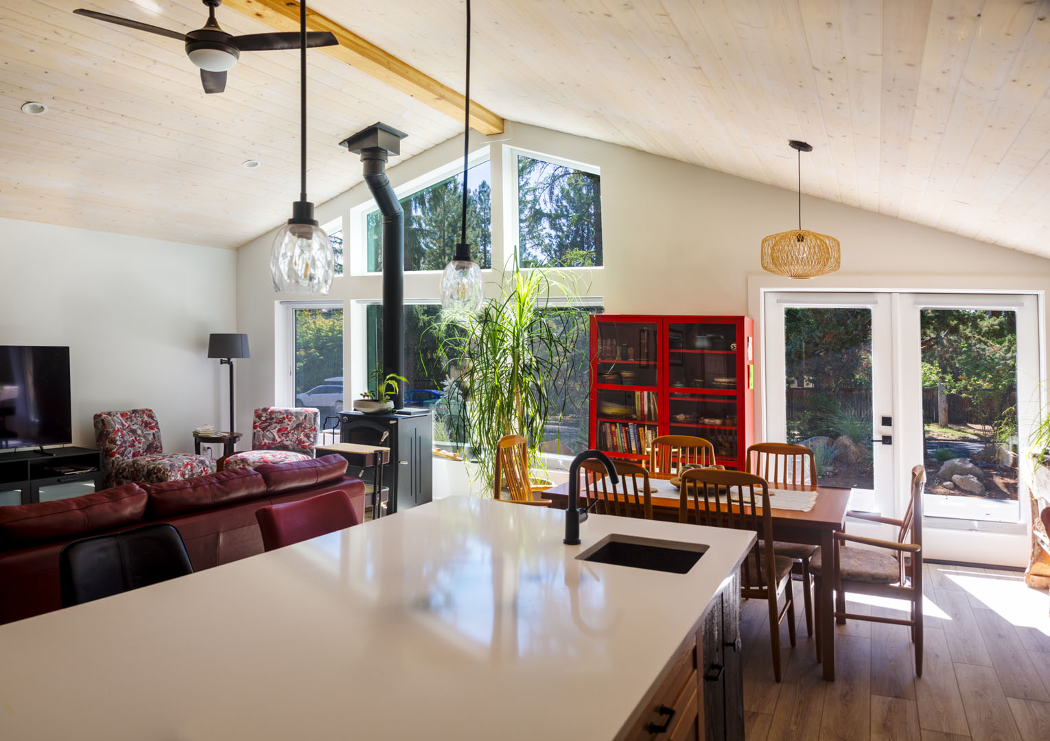 Interior of energy efficient home design and remodel by Full Circle Design