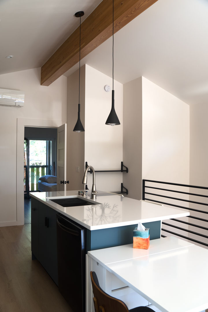 Interior of energy efficient home design and remodel by Full Circle Design