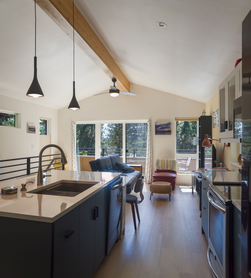 Interior of energy efficient home design and remodel by Full Circle Design