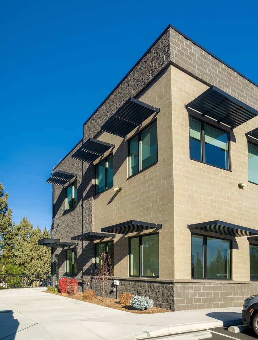 Exterior of commercial medical office building by Full Circle Design