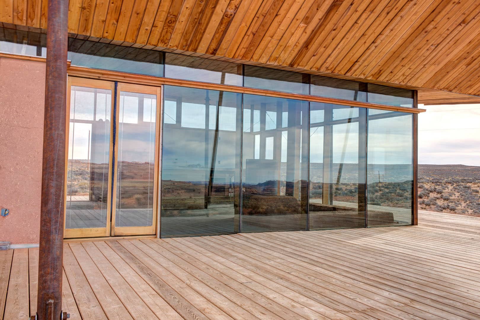 Curtain wall of building project