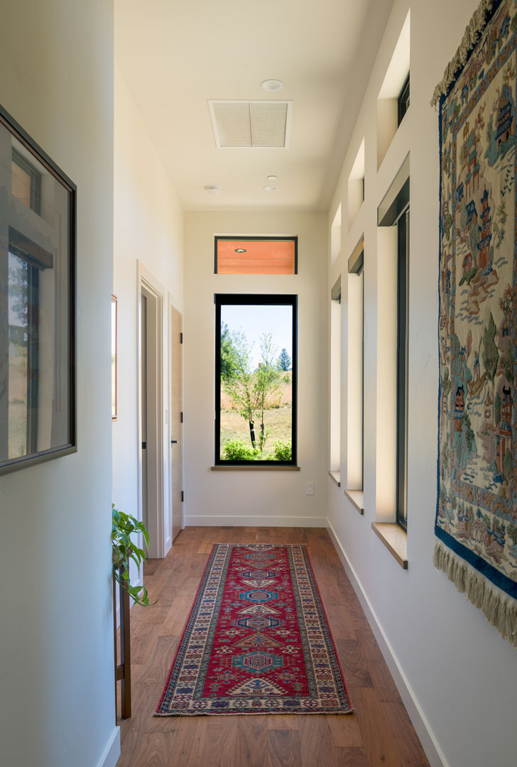 Interior of a energy efficient residential home designed in Bend, Oregon