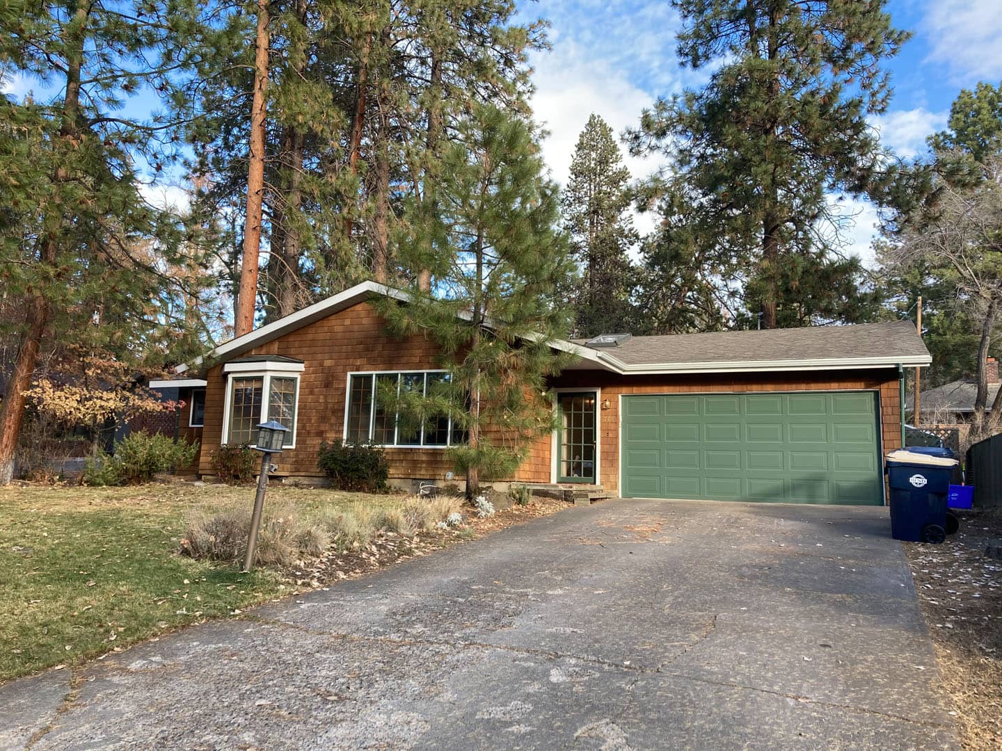 Driveway of remodeled home in Bend, Oregon