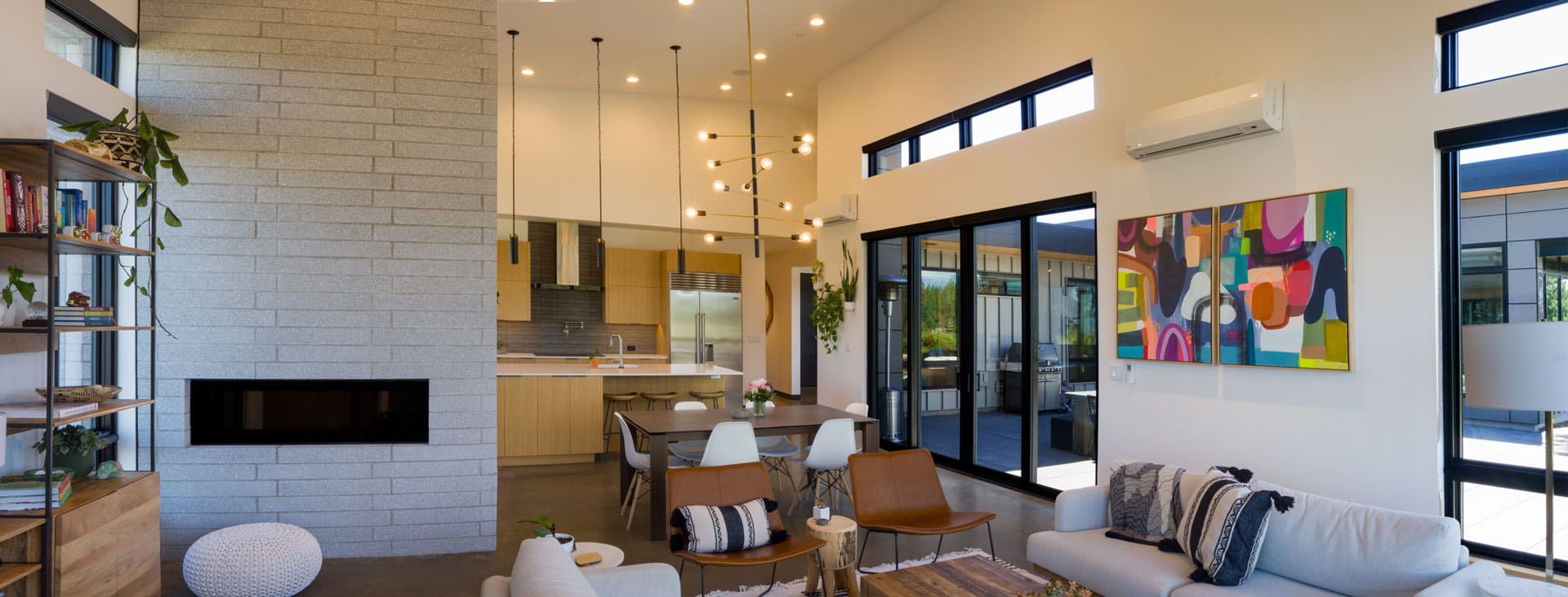 Interior view of newly constructed luxury home