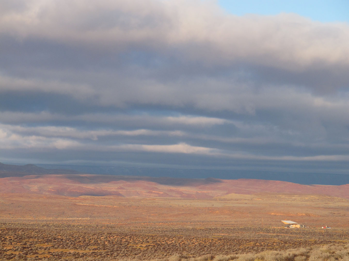 Exterior desert shot of building project